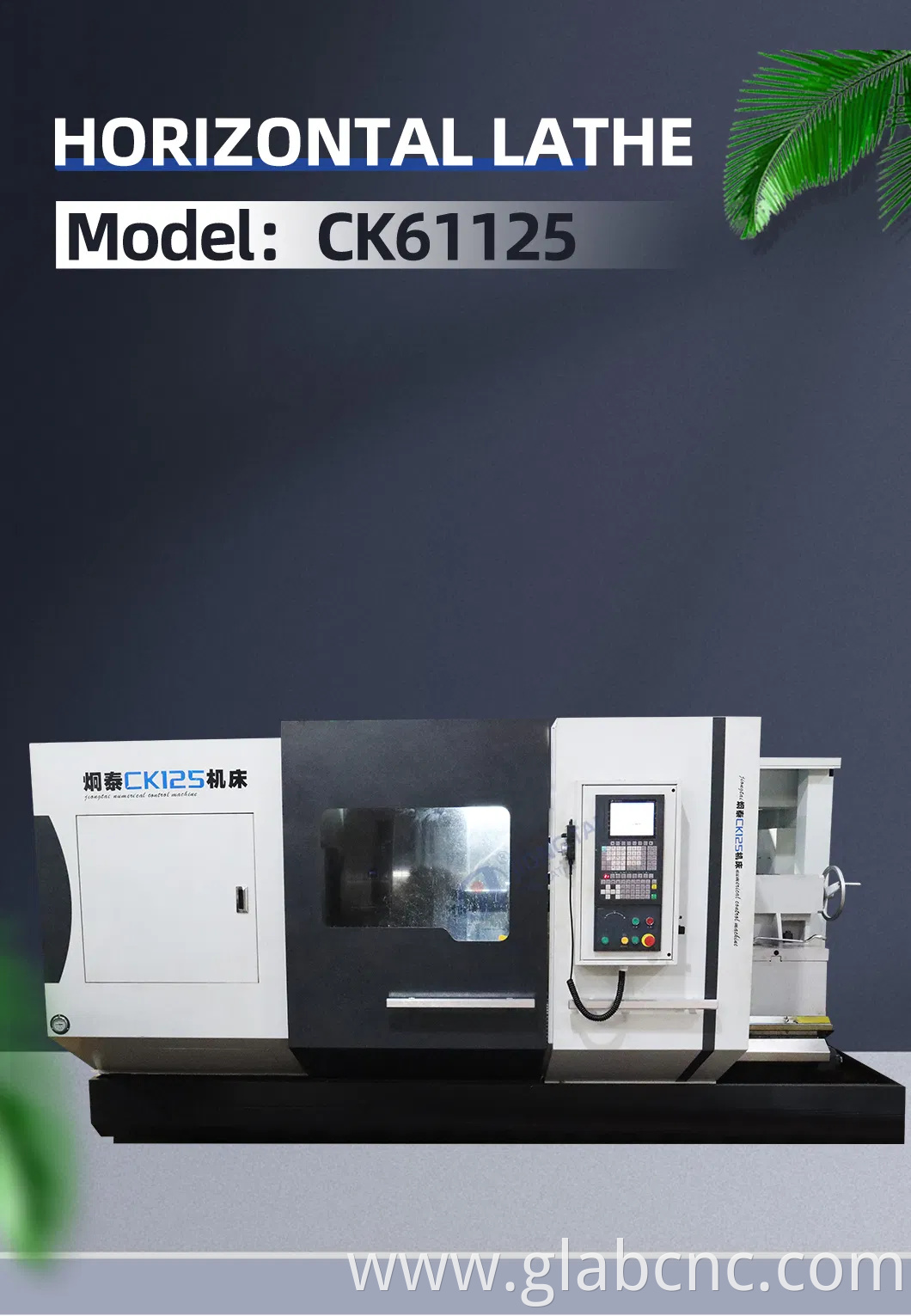 CNC Horizontal Lathe Ck61125 Metal Lathe Machine CNC Milling Machine